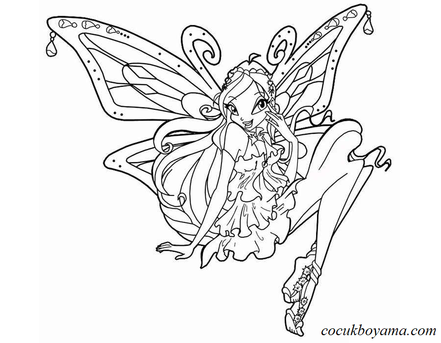 Winx Bloom Coloring Pages Fairy Coloring Pages Winx Club Coloring Pages