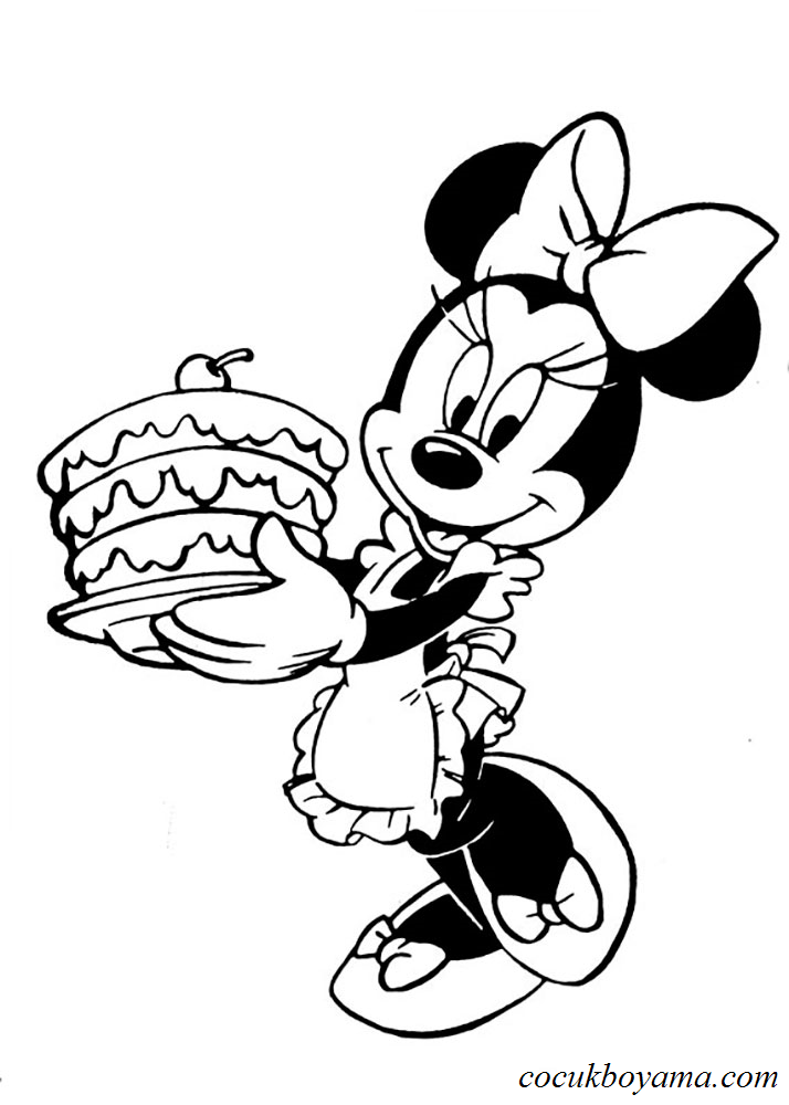 Minnie Mouse 21 - Ücretsiz Boyama Resimleri